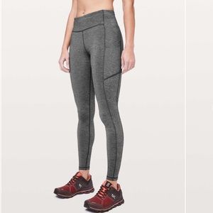 Lululemon Speed Up Tight Heathered Black